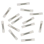 100Pcs 26-24 AWG Heat Shrink Butt Connectors Marine Grade Clear Waterproof Butt Splice Insulated Crimp Terminals Kit Marine