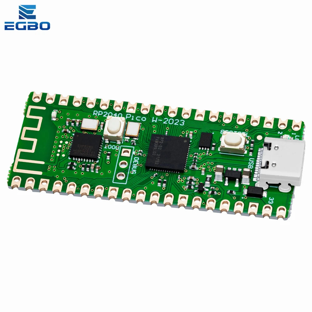 1~4PCS RP2040 Raspberry Pi Pico W Board with 2.4G WiFi Dual-Core 264KB ARM Microcomputers High-Performance Cortex-M0 Processor