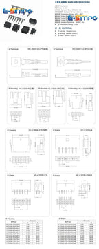 10PCS MX3.0mm Right Angle RA 90D 43045-AW Small 5557 Double Row 2x1/2/3/4/8pin PCB Control Circuit Board Wafer Connector