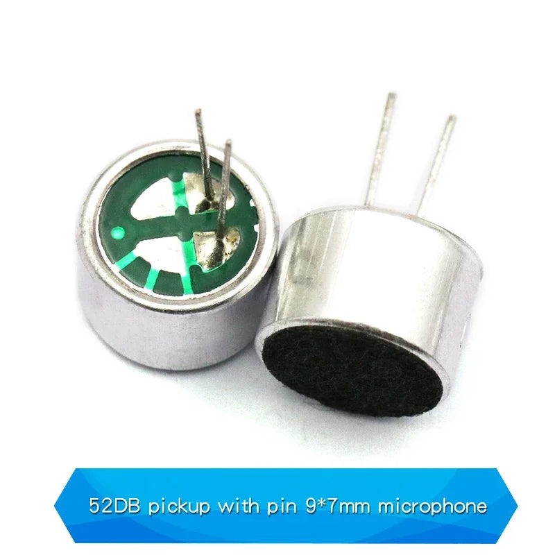 10PCS Condenser pick-up Microphone 9x7mm 9767 9x4.5mm 9745 6x5mm 6050 6x2.2mm 6022 4.5x2.2mm 4522 4x1.5mm 4015 MP3 Accessories