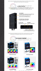 LIAN LI UNI FAN SL-INF 120 Infinity Mirror Fan RGB Case Radiator Cooler Gen.3 40 Leds L-Connect 3 120MM 140MM ARGB 5V 1/3Pcs