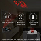Weather Station Projection Alarm Clock In/Outdoor Color Screen Digital Thermometer Hygrometer Barometer Wireless Forecast Sensor
