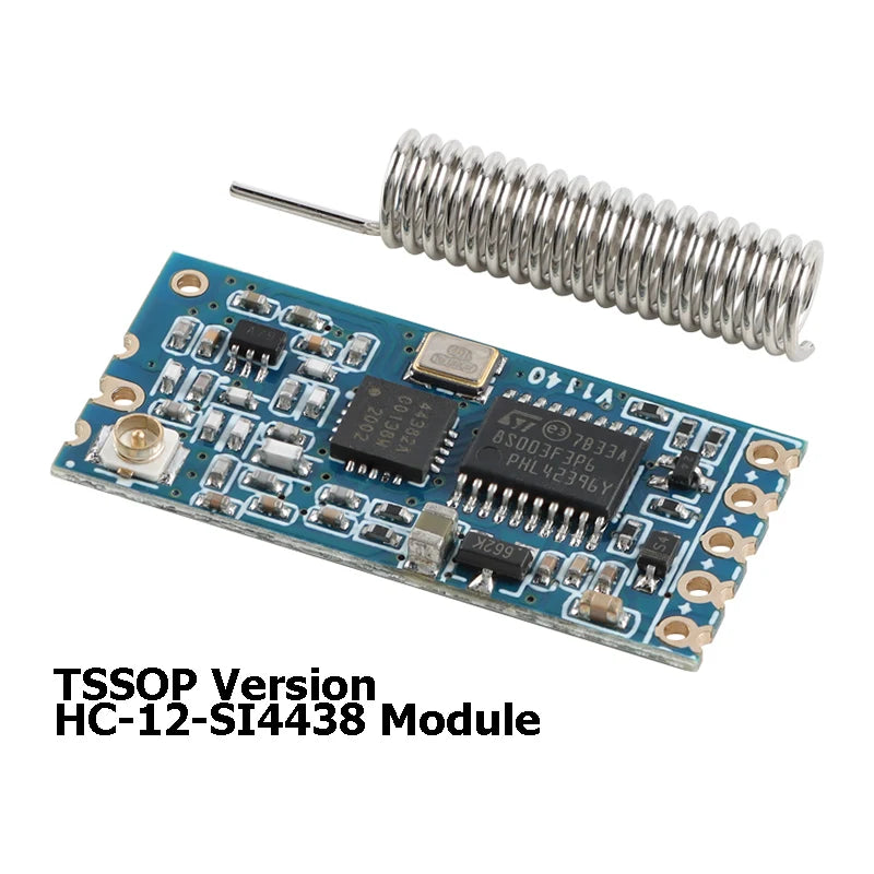 5pcs/1pc HC-12 SI4463 433Mhz Wifi Wireless Serial Port Module HC12 1KM 1000m 433MHz Receiving Transmitting Board TSSOP/QFN