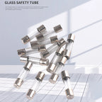 20PCS 5x20 6x30mm Ceramic Glass Fuse 250V 0.2A 0.5A 1A 2A 3A 5A 6A 8A 10A 15A 5*20 6*30 The Multimeter Fuses Auto Insurance Tube