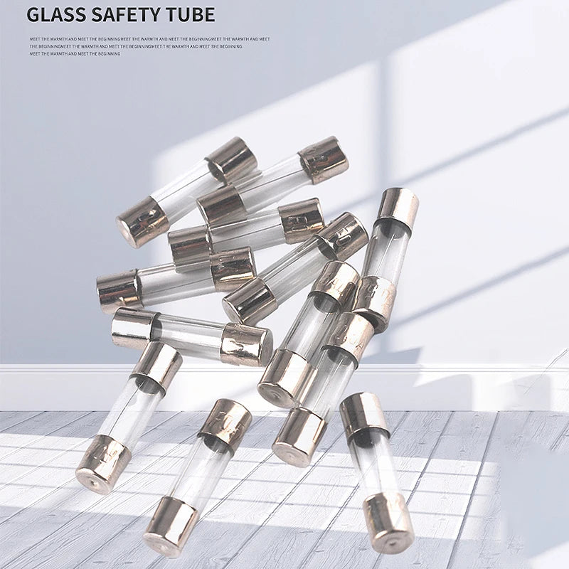 20PCS 5x20 6x30mm Ceramic Glass Fuse 250V 0.2A 0.5A 1A 2A 3A 5A 6A 8A 10A 15A 5*20 6*30 The Multimeter Fuses Auto Insurance Tube