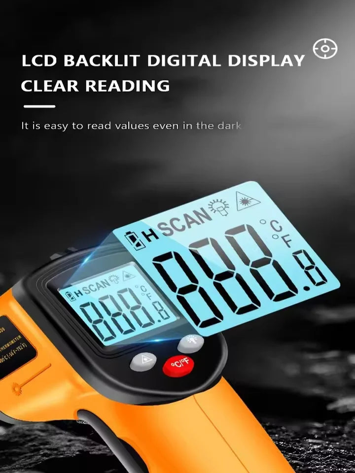 TS380 Infrared Non-Contact Thermometer Handheld Industrial High-Precision Electronic Temperature Gauge TS600