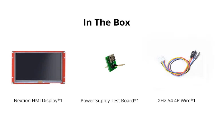 NX8048P050-011C/R Series Smart HMI Touch Display, Capacitive LCD-TFT ouchscreen Resistive 5.0 Inch NX8048P050-011R