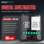 MASTFUYI Auto-Ranging Digital Multimeter High Precision 6000 Counts True RMS Tester Capacitance Ohm Hz Test Electrician Tools