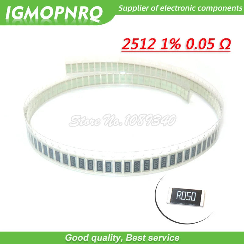50PCS 2512 SMD Resistor 1% 1W 0.05R 0.05 ohm 50mR R050 IGMOPNRQ