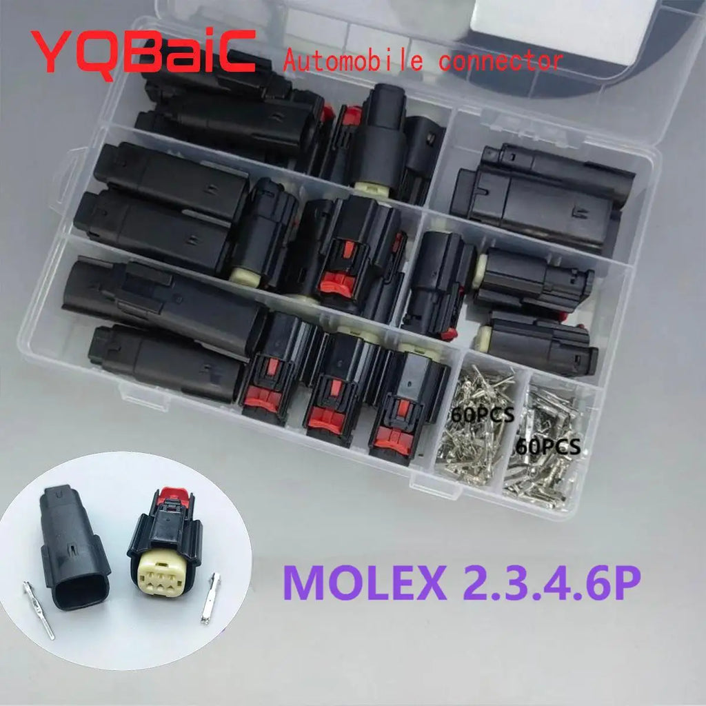Molex 2 3 4 6 8 12 16 20 Pin Car Waterproof Connector Tail Lamp Headlight Light Socket Plug 33471-0301 For Ford BUICK Chevrolet
