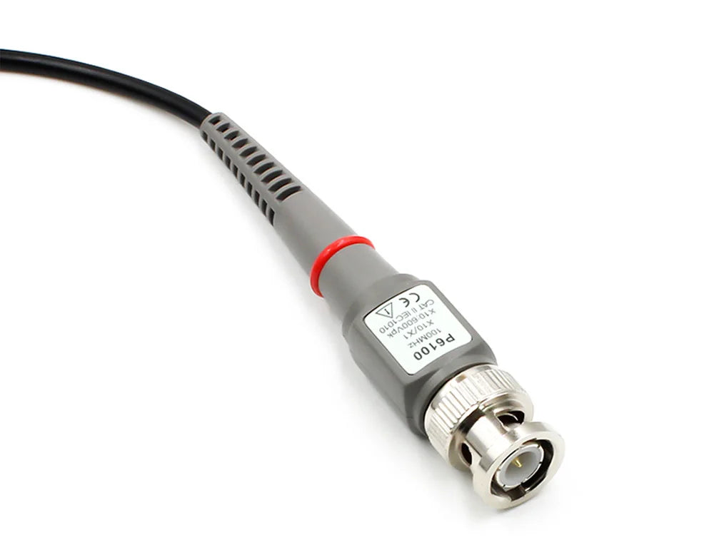 Hantek Oscilloscope Probe P6100 100MHz X1 150V X10 300V RMS 600V DC + AC Peak Applicable BNC Hantek FNIRSI Tektronix RIGOL