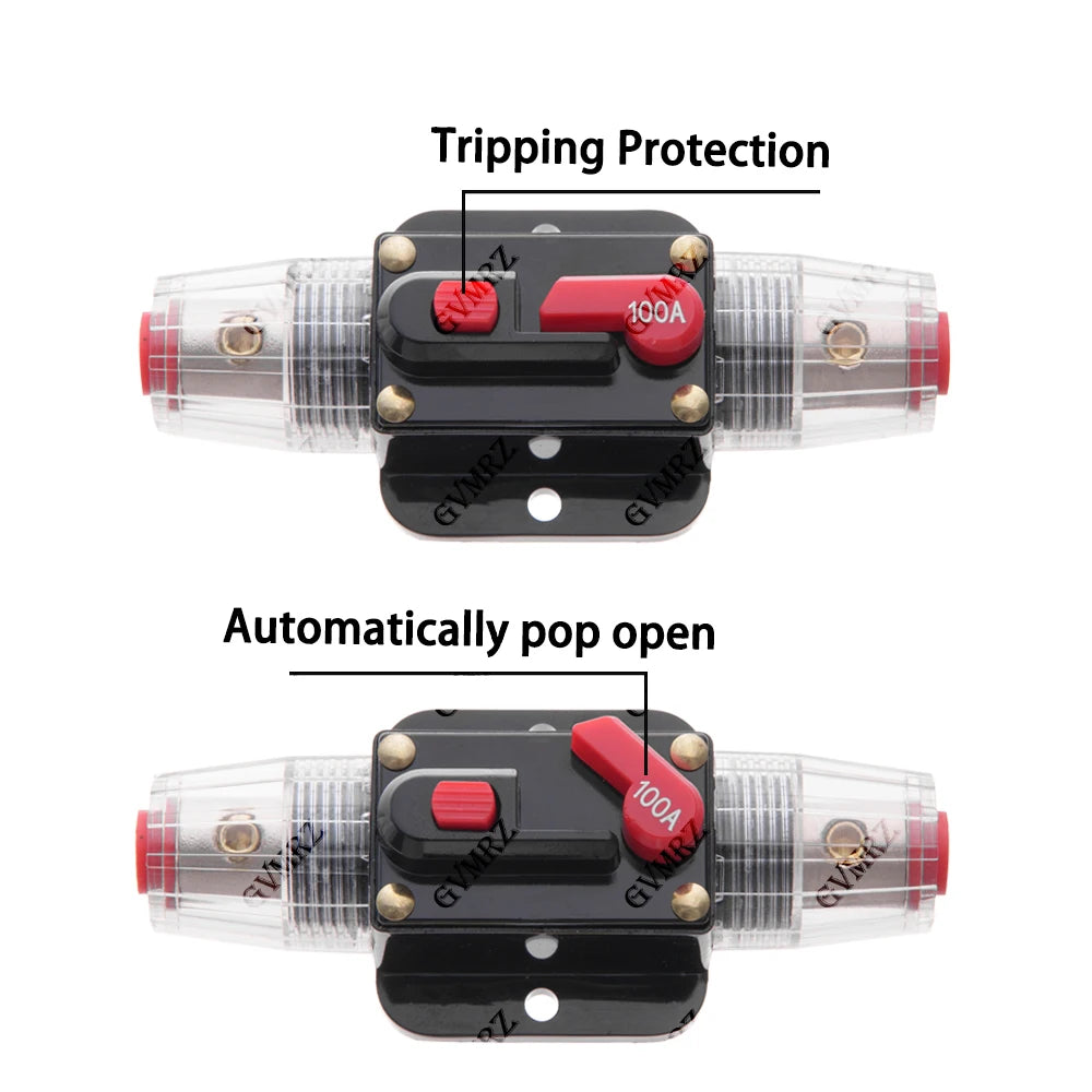 40A 50A 15A 20A 30A Car Battery Fuse Automatic Reset Audio Stereo Amplifier Fuses Overload Protection Adapter Auto Accessories