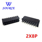 10Pcs Molex 3.0mm Plug-in Needle Holder Straight needle Connector 2*1/2/3/4/5/6/7/8/9/10/11/12P MX3.0mm Double Row Connector