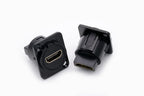 1PC D Type Chassis Connector, D Female Socket Panel Mounted Connector HDMI-Compatible