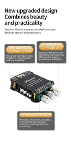 YS-1002T YS-502L Bluetooth 5.0 Audio Amplifier Board 2.0 Channel Stereo Power Amp Module 50W X2 100W X2 AUX Input For DIY Speaker Home Audio