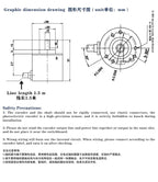 Photoelectric Incremental Rotary Encoder 38S6G5-B-G24N 50/100/200/360/400/500/600PPR AB 2 Phase DC5-24V NPN Optical  Encoder