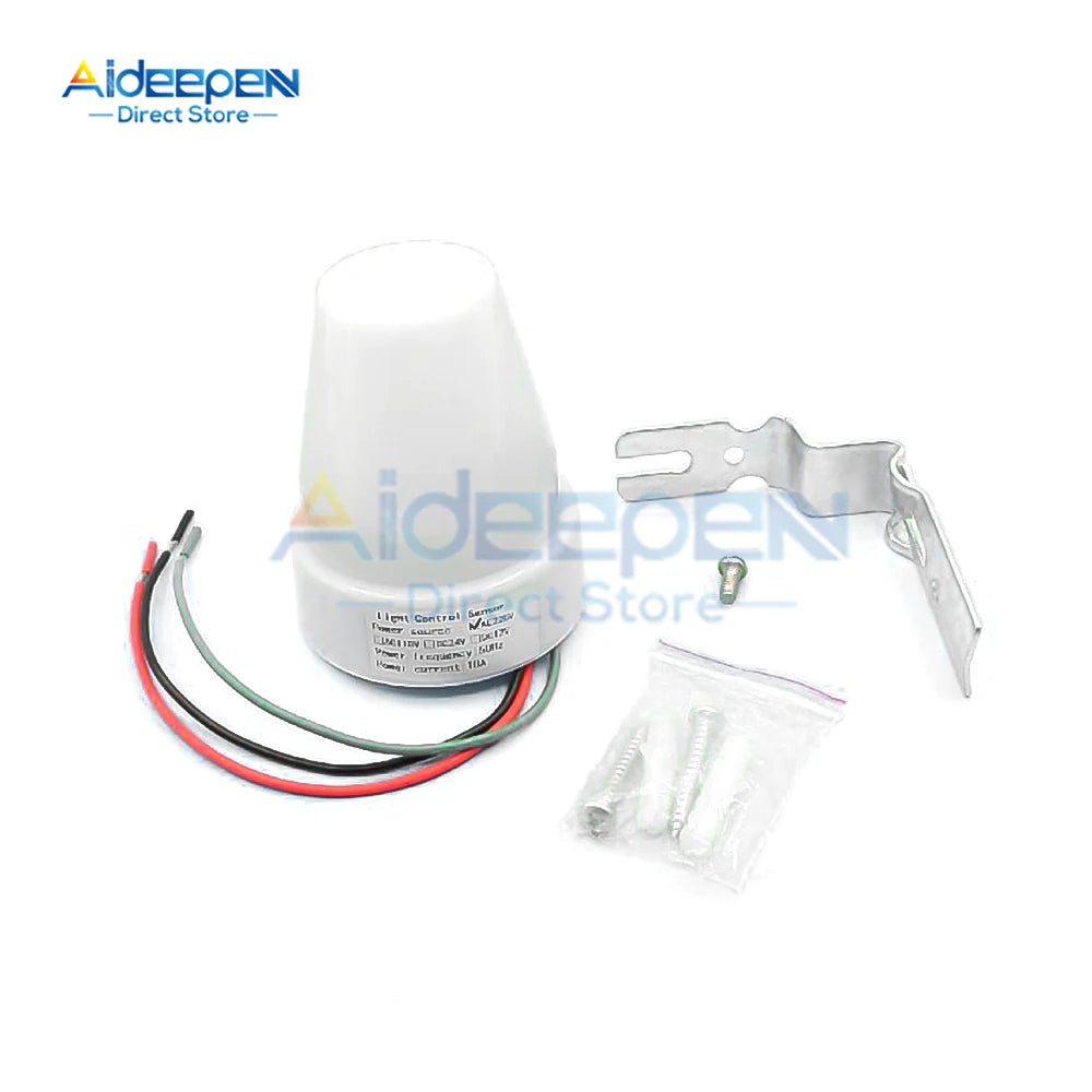 AS-22 Automatic Auto On Off Photocell Street Light Switch 110V 220V 10A Photo Control Photoswitch Sensor Switch Light Controller