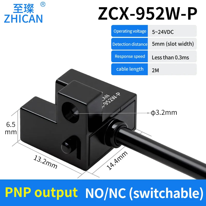 ZHICAN ZCX-950-P 951 952 953 954W-N U Shaped Photoelectric Sensor Fork Slot Detection Switch Limit Switch