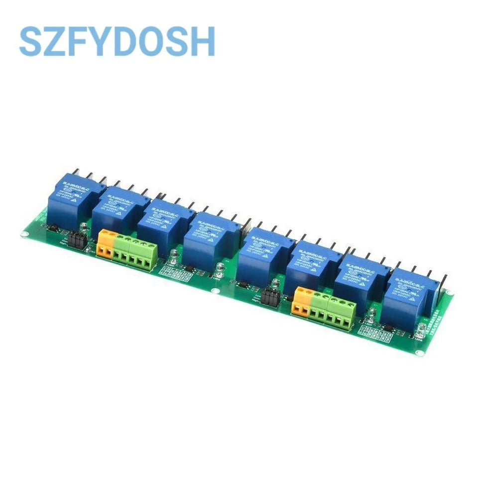 1 2 4 8 Channel Relay Module 30A With Optocoupler Isolation 5V 12V 24V Supports High And Low Triger Trigger