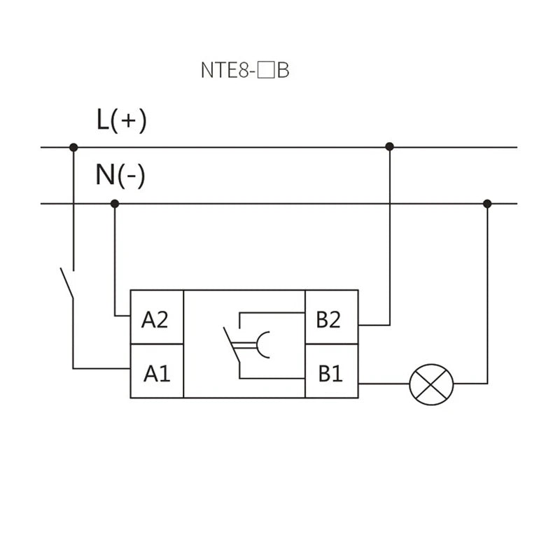 CHINT NTE8 Series 5S 10S 120S 480S Control Off Power Time Delay Relay 220V 24V On Delay NTE8-A NTE8-B Din Rail Digital Timer