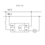 CHINT NTE8 Series 5S 10S 120S 480S Control Off Power Time Delay Relay 220V 24V On Delay NTE8-A NTE8-B Din Rail Digital Timer