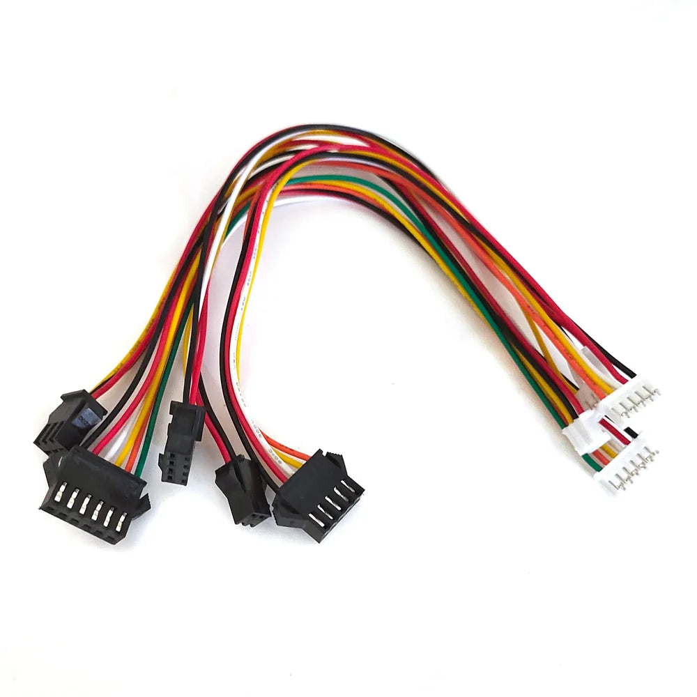 5PCS SM 2.54mm to PH2.0/XH2.54 Plug Socket 2P/3P/4P/5P/6P male Female Conversion Cable 20cm 26AWG Extension Cable