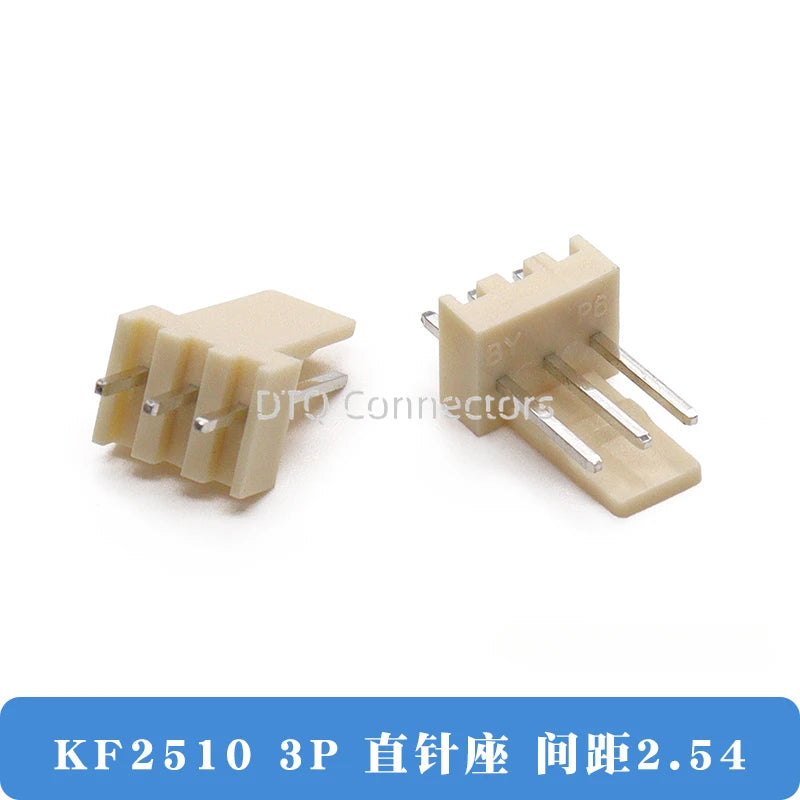 50/100PCS KF2510 connector straight pin socket bent pin socket 2.54MM 2A 3AW 4 5 6 8 10 12P
