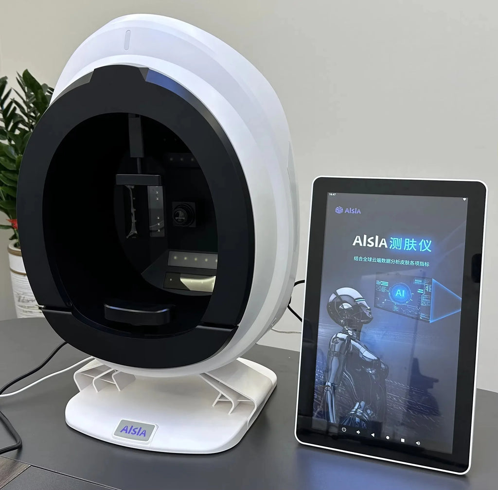 New 3D Facial Skin Analyzer Machine 15.6 inch Skin Analyzer Facial Machine 8 Light Spectrum Skin Analysis Scanner