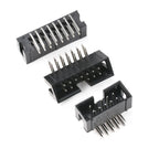 10PCS DC3 Header 6P/8P/10P/14P/16P/20P/30P/34P/40P 2.54mm Socket Male Double Row Straight Needle Curved Needle PCB Connector
