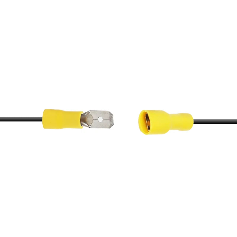 100pcs/50 pairs Female/Male Spade Connectors 16-14 AWG Spade Quick Disconnect Connectors Insulated Spade Wire Crimp Terminal