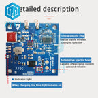 20W 22W Car Wireless Charging Mobile Phone Wireless Charger Module with Three Coil Transmission End 24V 12V Wide Voltage
