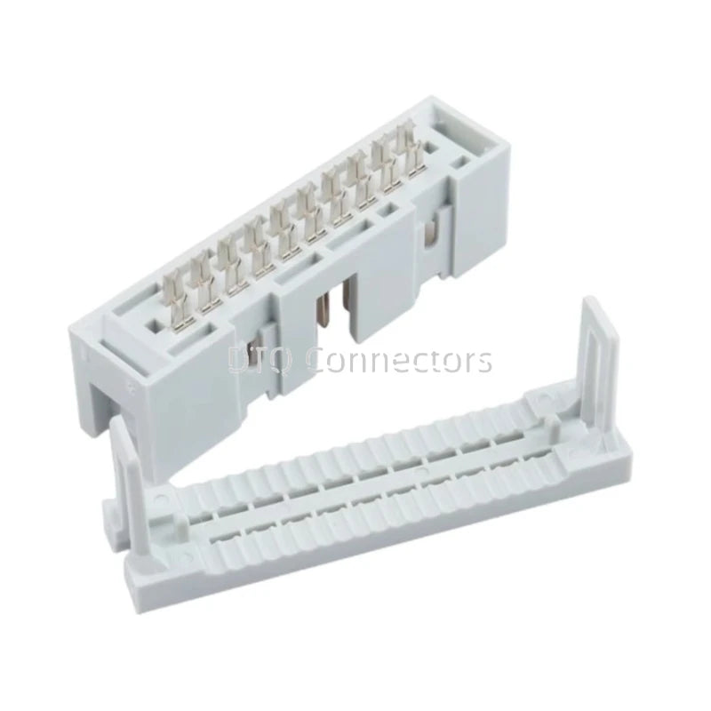 5PCS 2.54MM IDC Type Box Header Male Headers 6/810/14/16/18/20/30/34/40/50/60/64 PIN Connector for 1.27mm Pitch Flat Cable