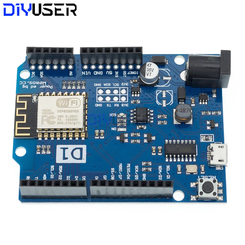 ESP8266 Development Board WeMos D1 R2 NodeMCU Lua WiFi IoT Module for Smart Home CH340G