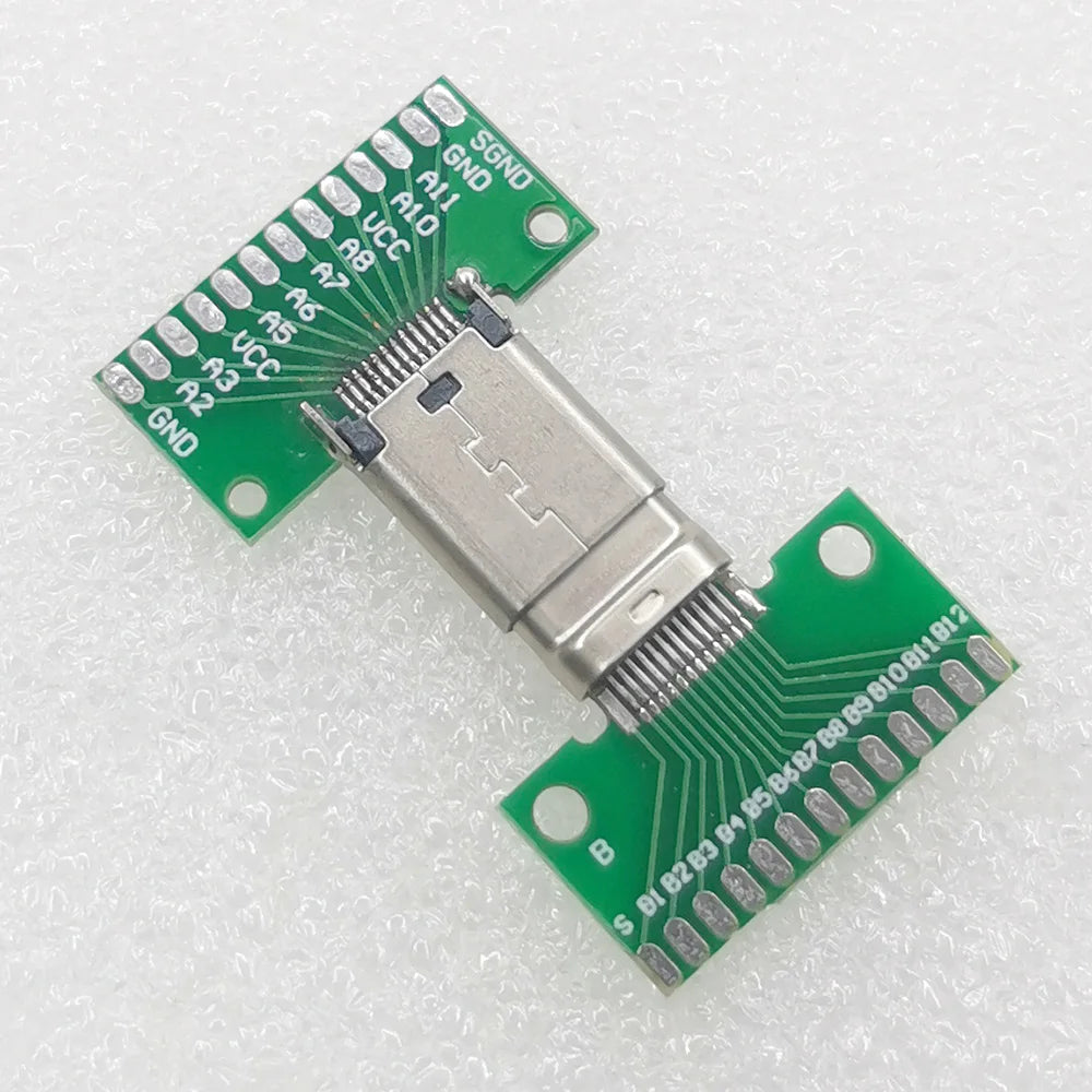 USB 3.1 Type-C Connector Male Female Type C Test PCB Board Universal Board with USB3.1 Port Test Board Socket