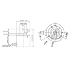 Encoder Hollow Shaft AB 2‑Phase for Industrial Automation Parts 3000‑6000 Rpm DC5-24V 400Б