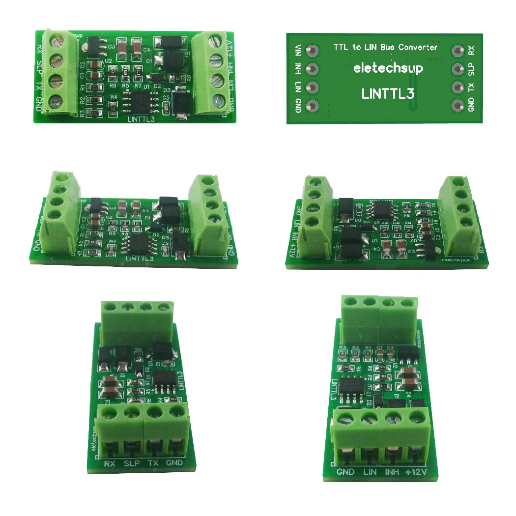 LIN 2.1/SAE J2602 Transceiver LIN Bus Module Master-Slave Protocol Controller 20KBD UART TTL232 RS485 K-line Can Data Analyzer
