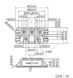 DF100AA160 can replace SANREX three-phase rectifier bridge module DF50AA160 DF75AA160 rectifier  diodo rectificador