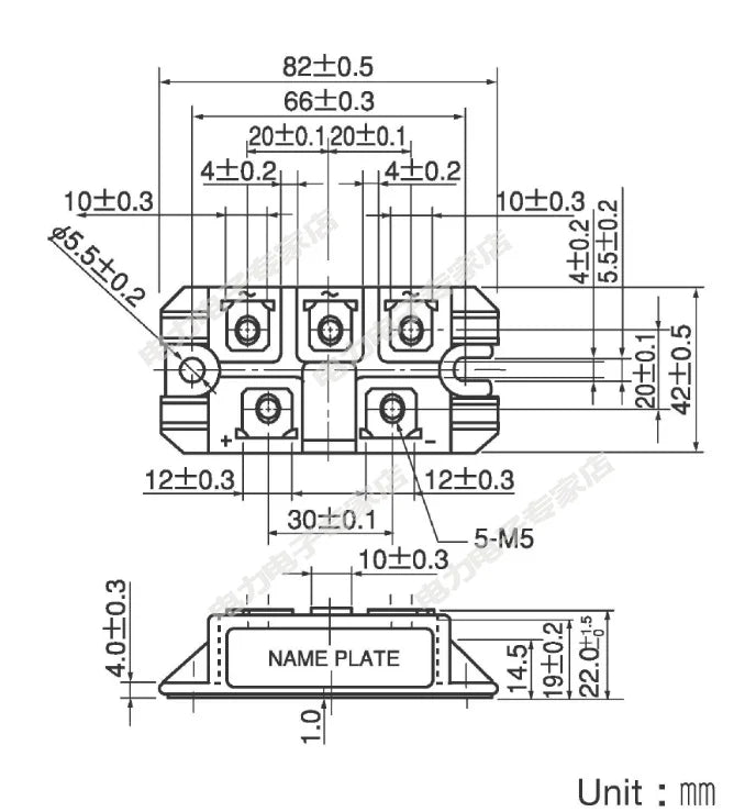 DF100AA160 can replace SANREX three-phase rectifier bridge module DF50AA160 DF75AA160 rectifier  diodo rectificador