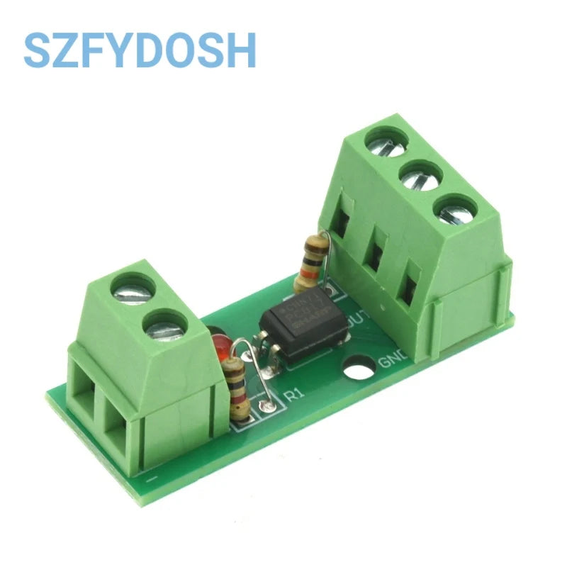 1/5/10PCS 1Channel Way Optocoupler Isolation Module PC817 3V-5V 12V 24V Photoelectric Isolator Rail Holder PLC Drive Motor Board