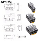 6X30mm 220V Glass Fuse Holder FS-101 FS102 FS103 Din Rail Mount Single Pole 6*30 Fuse Casing