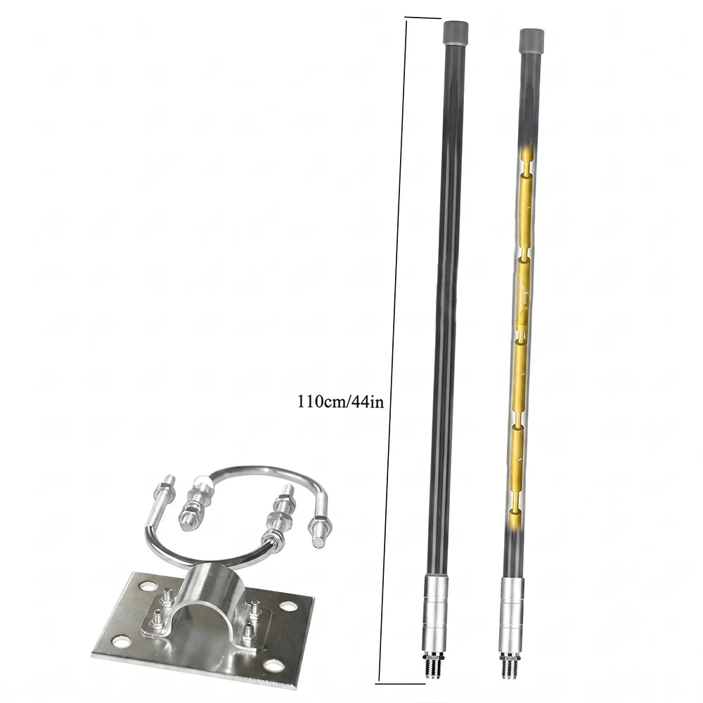 915MHz & 868MHz,12dbi High-Gain LoRa & GSM Antenna for Hotspots & Miners,N-Female Connector,43inch Length,with 32ft RP-SMA Cable