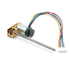 N20 DC Encoder Motor 3V/6V/12V with M3 M4 Screw Thread 55mm Long Shaft 7PPR 15-1000RPM for DIY Car Model Magnetic Encoder Motor