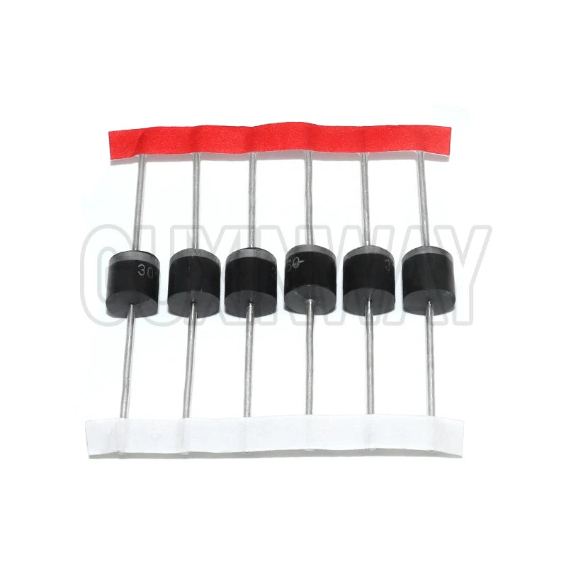 6PCS 30SQ050 Schottky Diode 30A 50V Axial for Solar Panel Parallel Reflow Protection