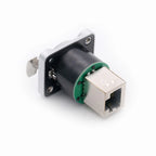 1pc D Type RJ45 Network 8P8C Female Panel Mount PCB Socket RJ45 CAT5/5E/6 Ethernet Extension Adapter Industrial RJ45 Connector