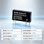 Slim Relay SSR-41FDA SSR-41FDD Solid State Relay 6a Din Rail Relay DC Control AC DC Control DC
