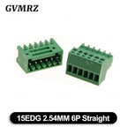5Set/lot 15EDG 2.54mm PCB Seal Screw Terminal Block 2 ~ 12 Pin KF15EDG 2.54 Male Plug + Female Socket Pin Header Wire Connector