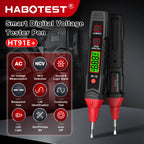 HABOTEST Digital Voltage Tester Pen HT91E+ LCD AC Voltage Detector 12-300V Live Neutral Wire Finder Flashlight  Electrical Tool