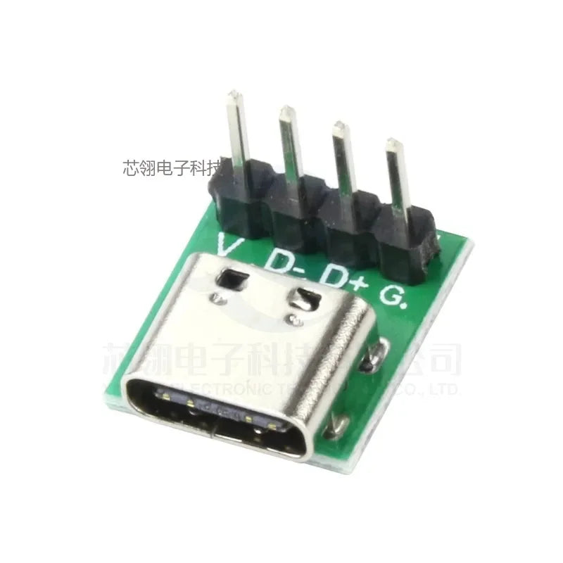 5pcs TYPE C USB 3.1 Type C Connector 16 Pin Test PCB Board Plate Adapter Socket For Data Line Wire Cable Transfer