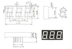 2pcs 0.56inch LED display 7 Segment 1 Bit/2 Bit/3 Bit/4 Bit Digit Tube Red Common Cathode / Anode Digital 0.56 inch led 7segment