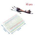 Breadboard 400 700 750 830 Holes MB-102 Solderless PCB Mini Test Board ZY-204 1600pts Prototype Board Jumper Wire Cable DIY Kit